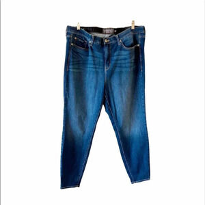 Torrid Sky High Skinny‎ Jeans Dark Wash Denim Size 22R Cropped Plus Curvy